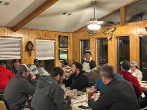 Morgan Serving Steak Dinner at White Hole Resort