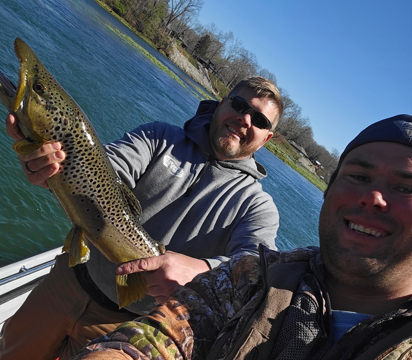 White Hole Resort Guest with Brown Trout